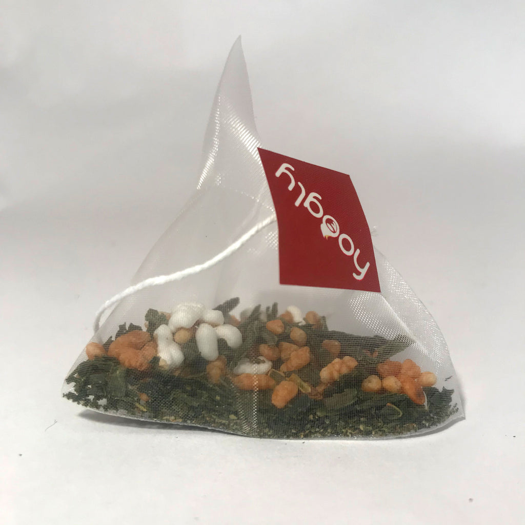 Genmai Cha - Green Tea- 50 pyramid bags (also known as popcorn tea)