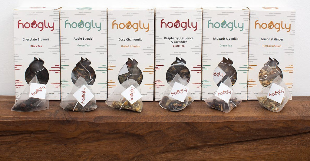 Retail Boxes and Pouches of 15 Pyramid Bags