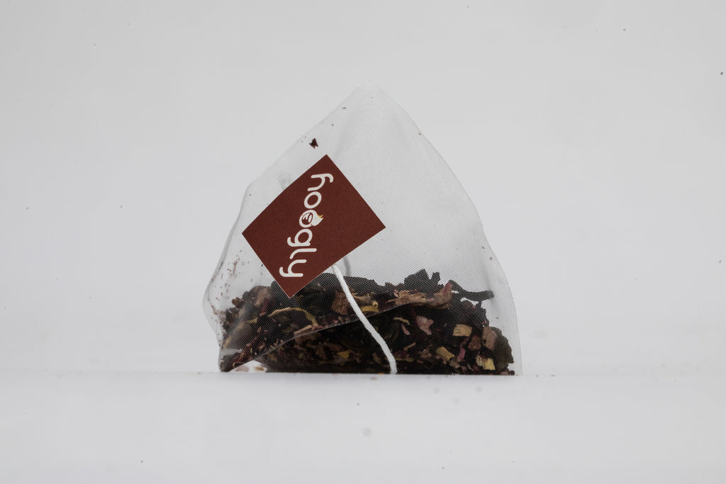 Rhubarb & Vanilla - Green Tea- 50 pyramid bags