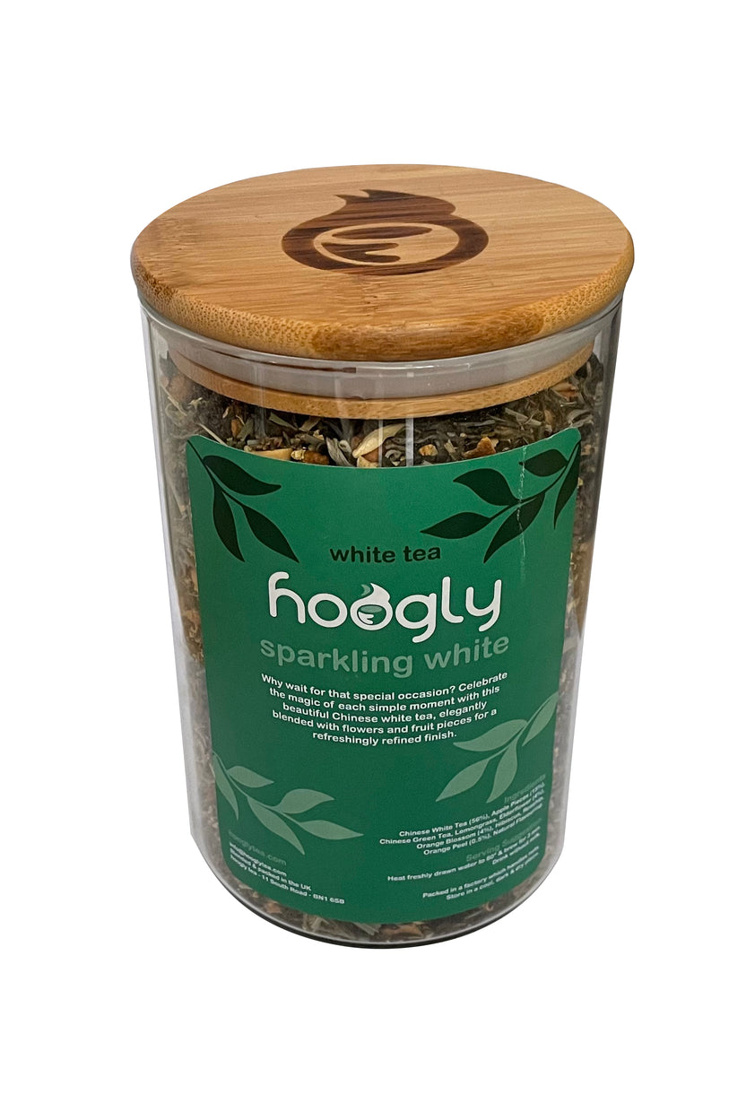 Sparkling White - White Tea - Loose Leaf 250g With Jar – Hoogly Tea